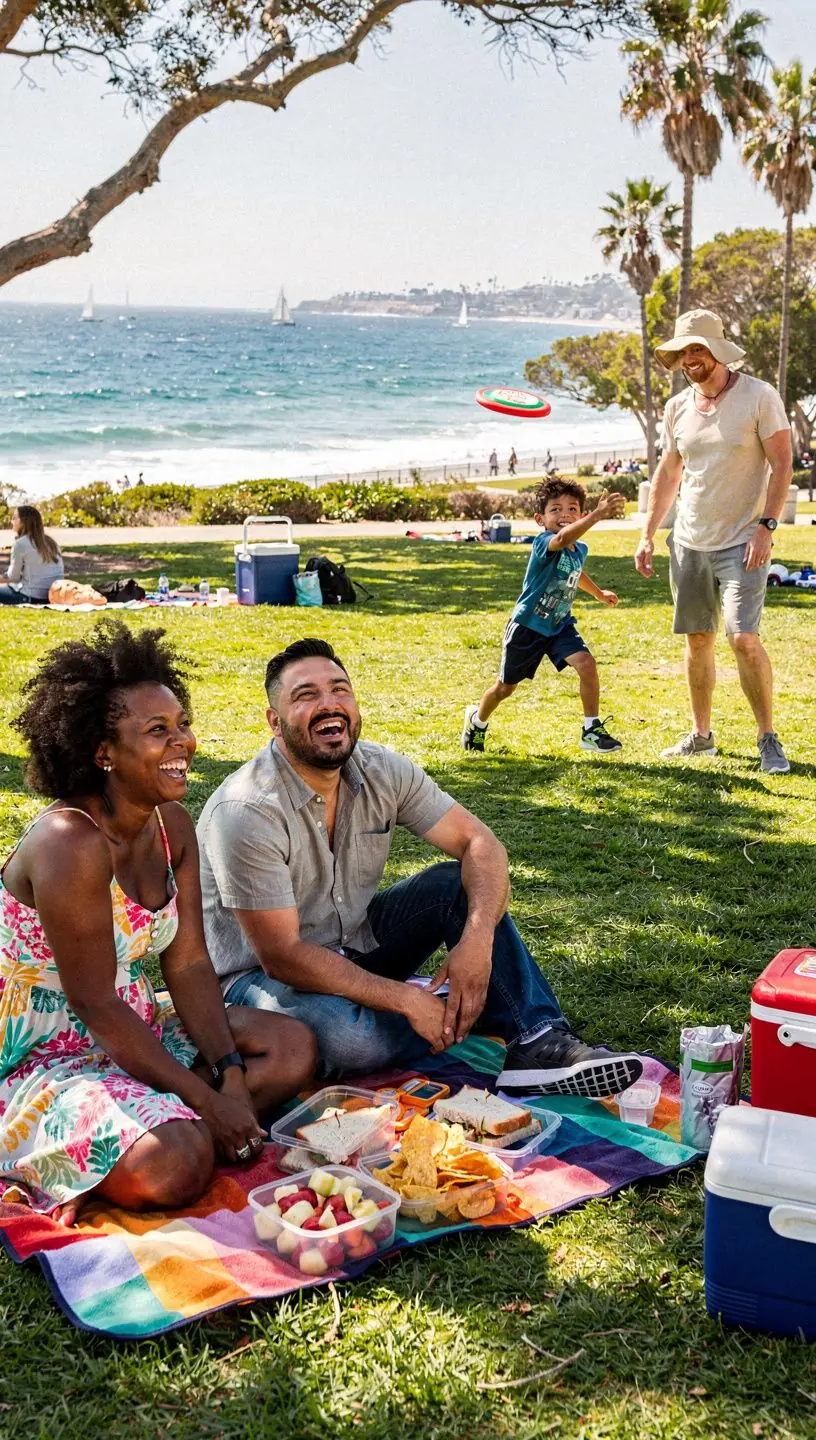 Diverse group of community members discussing local trends in a bright meeting room.